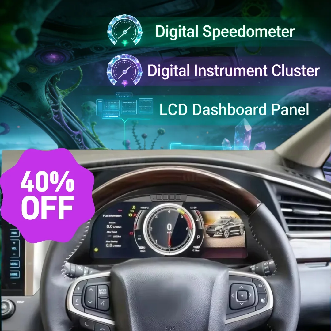For Toyota Hilux/Fortuner/Innova 2005-2024 Update Virtual Cockpit Digital Cluster Car Odometer Screen Dashboard LCD  Speed Meter