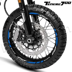 Yansıtıcı motosiklet tekerleği Sticker 21 ″ 18 Rim jant şerit çıkartması TENERE TENERE 700 Tenere700 XTZ 700 XTZ700 için su geçirmez