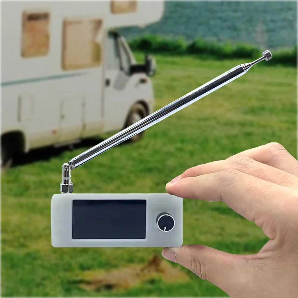 SI4732 0.5-108 ميجا هرتز راديو LSB USB AM FM راديو الجيب 1.9 بوصة IPS شاشة جميع الموجات راديو استقبال HF SW MW VHF راديو مع هوائي