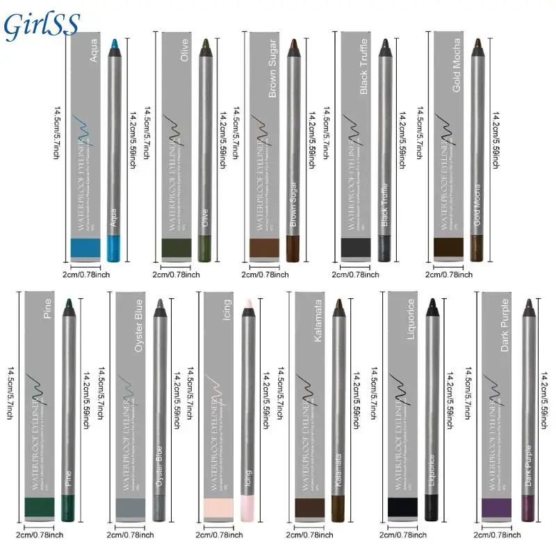 Eyeliners longue tenue, eyeliners longue tenue, crayon mat imperméable à naturel pour les yeux larmoyants