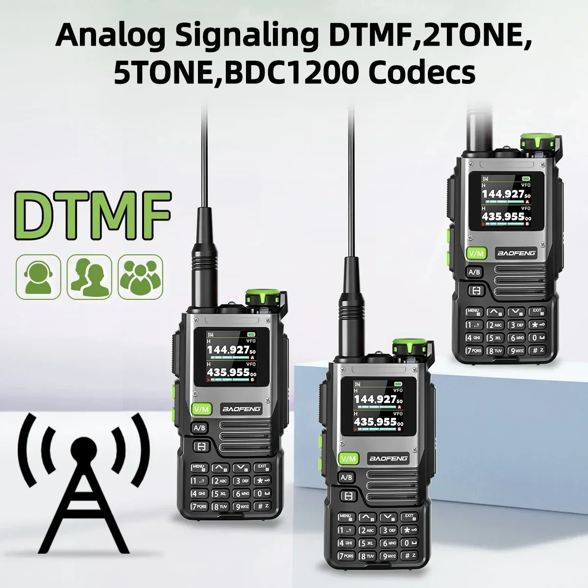 BaoFeng K61 PRO Multi Band Walkie Talkie Wireless Copy Frequency DTMF NOAA Type-C 640CH Upgraded UV-5R UV-K5 8 Ham Two Way Radio
