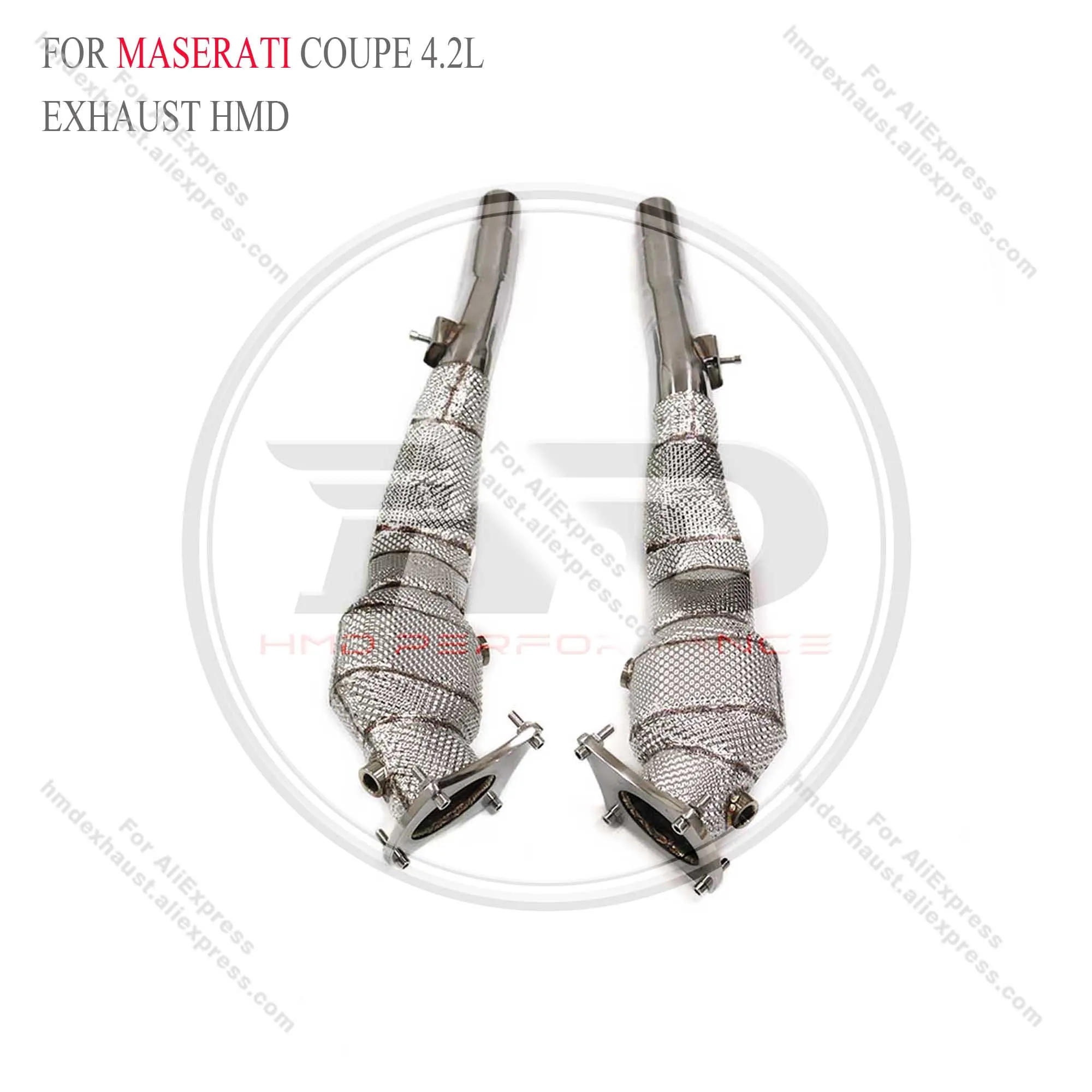 HMD High Flow Catalyzed Exhaust Downpipe For Maserati coupe 4.2L Auto Performance Pipes Exhaust System Car Accessories