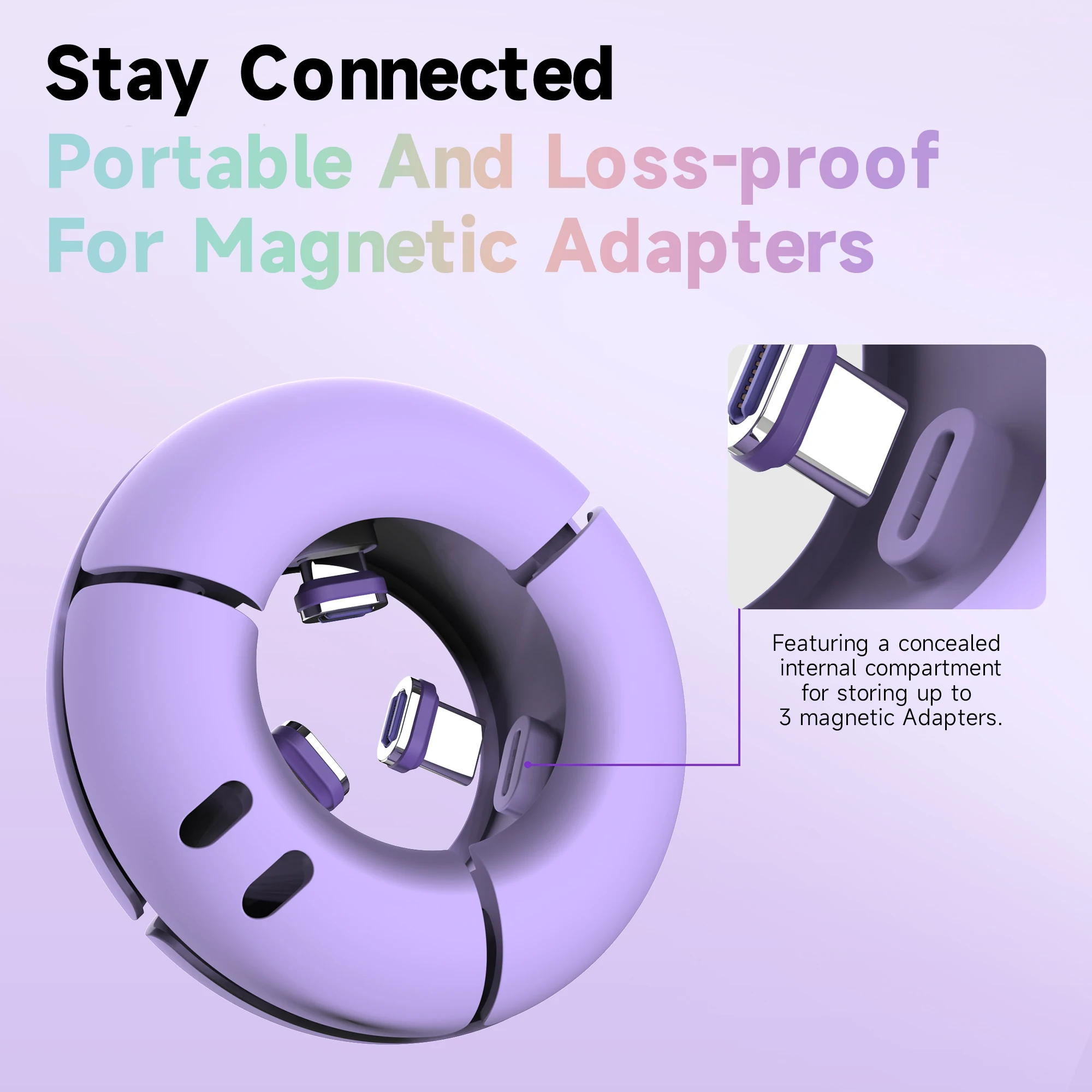 Silicone Cable Organizer for 0.5m 1m 1.2m 1.8m Magnetic Smart Watch Charging Cable Connector earphone Cord Storage