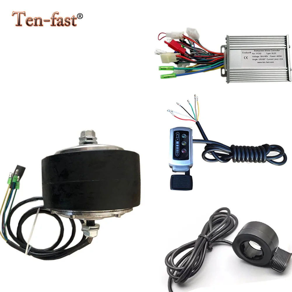 5inch High Torque Geared Low Speed BLDC Wheel in Motor Kits 24V/36V 250W Electric Wheel Hub Motor Controller Throttle Brake