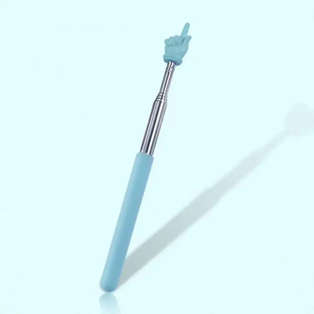 Classroom Pointer Adjustable Length Stainless Steel Finger Reading Teacher Pointer with Retractable Whip for Children's Early
