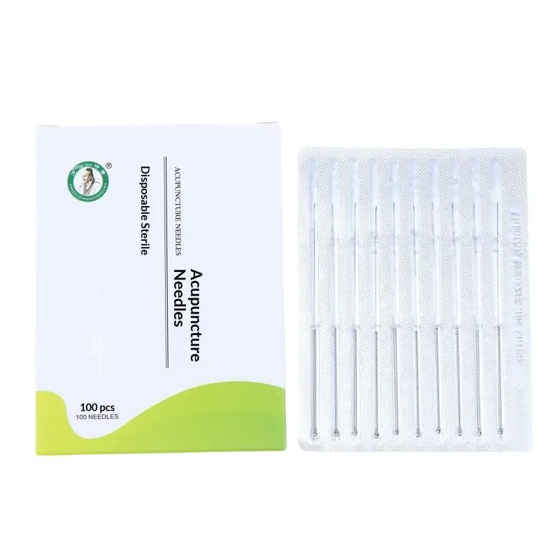 100pcs Acupuncture Needle Chinese Medicine Meridian Acupoint Relax Sterile Non-Silver Needle Beauty Filiform Needle