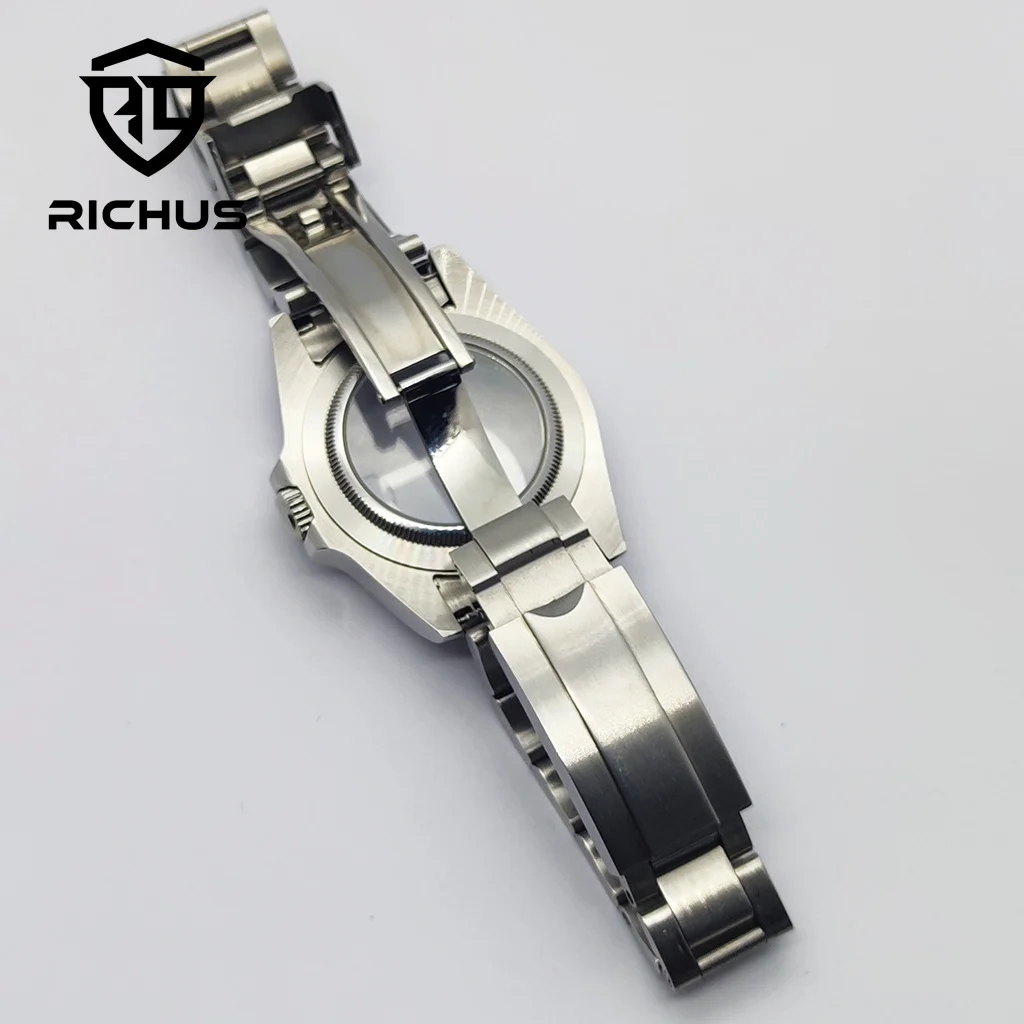 ريتشوس NH35 الفضة حالة 36/39 مللي متر ساعة تناسب NH34 NH35 NH36 ETA2824 PT5000 ساعة يد تعمل بالحركة اكسسوارات #5