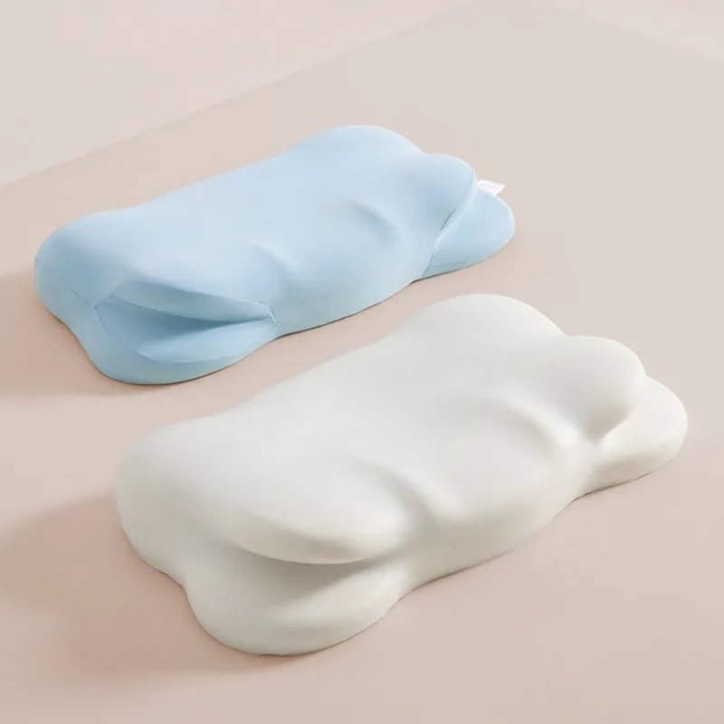 1 Stück Druckentlastendes Bio-basiertes Kissen Wolkenförmiges Memory-Schaum Tiefschlaf-Kissen Erwachsenen-Schmetterlingskissen aus Fasern