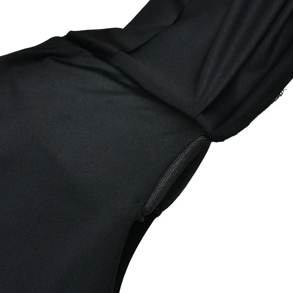 Abito da festa maxi con scialle solido Abito da donna elegante con scollo a O, spalla imbottita, manica a mantella, aderente, ballo di fine anno, abito lungo da sera