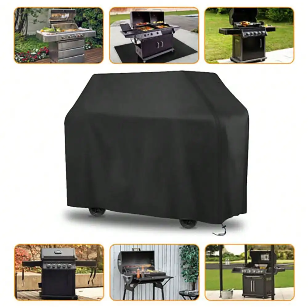 BBQ Cover Outdoor Camping Barbecue Machine Cover Rainproof Grill Protective Cover Dust Cover