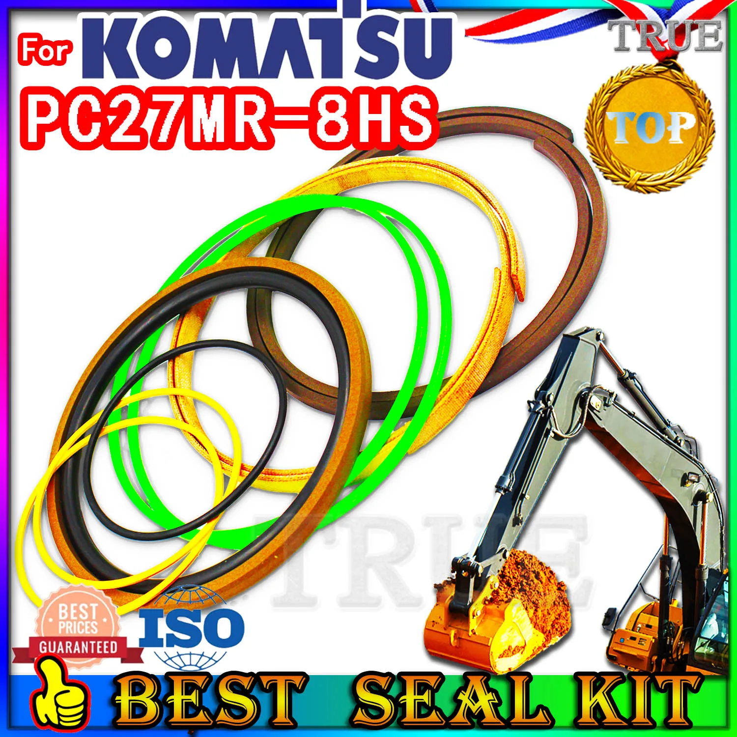 

For KOMATSU PC27MR-8HS Oil Seal Repair Kit Boom Arm Bucket Excavator Hydraulic Cylinder PC27MR 8HS PPC Loader Planetary Axle