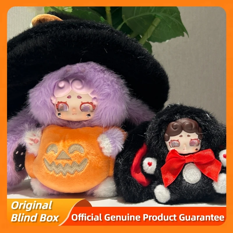 Genuino Luckydeernai Halloween Blind Box Magic Witch Figure Dolls Kawai Vinile Peluche Ciondolo Raccogliere Ornamento Giocattoli Regalo di Halloween
