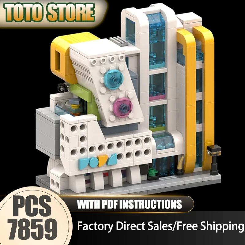 

Moc Building Bricks Museum of Modern Art Model Technology Blocks City Street View Gift DlY Construstion Assembly Holiday Toys