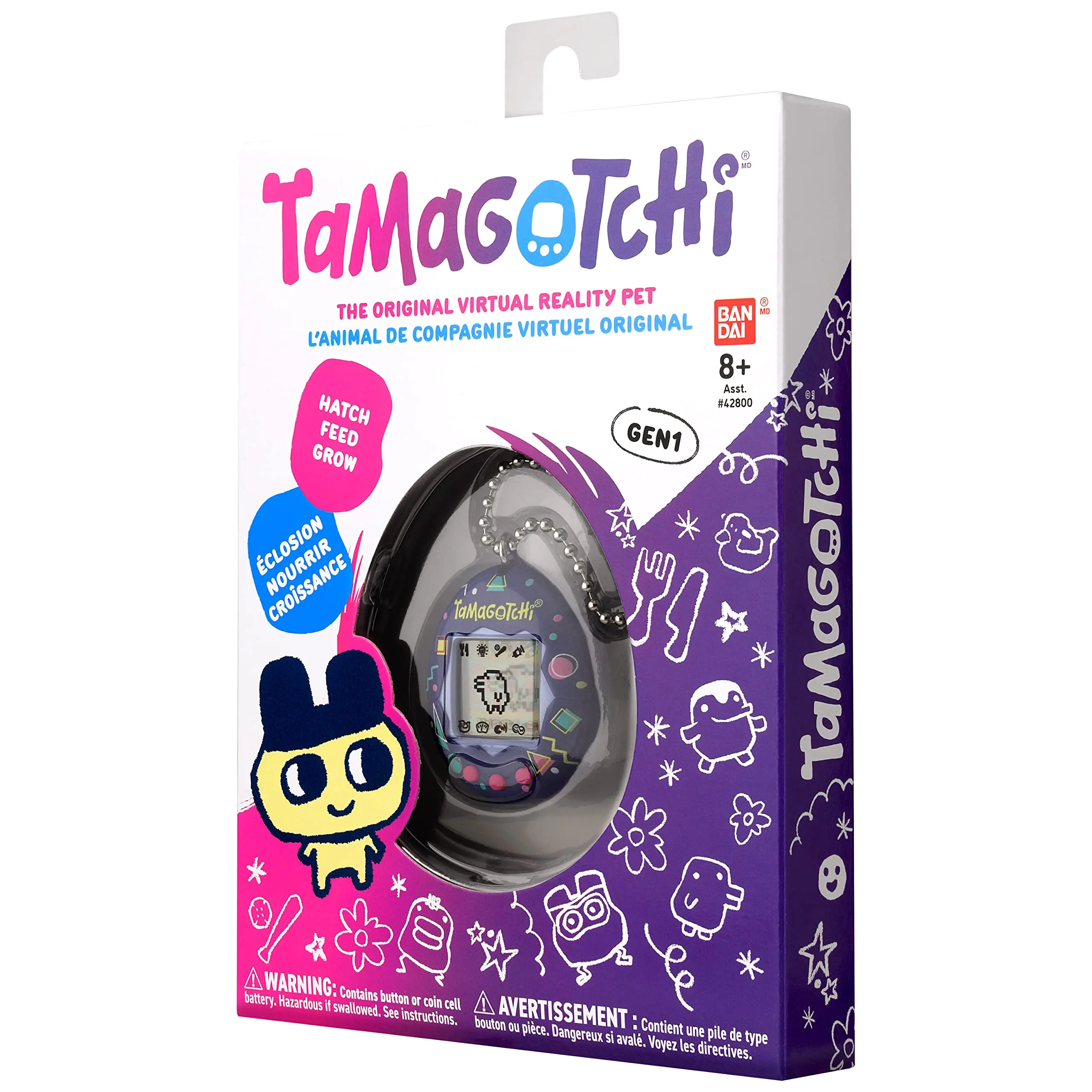 Bandai Tamagotchi Original 90s (Updated Logo)Theme Virtual Reality Pet