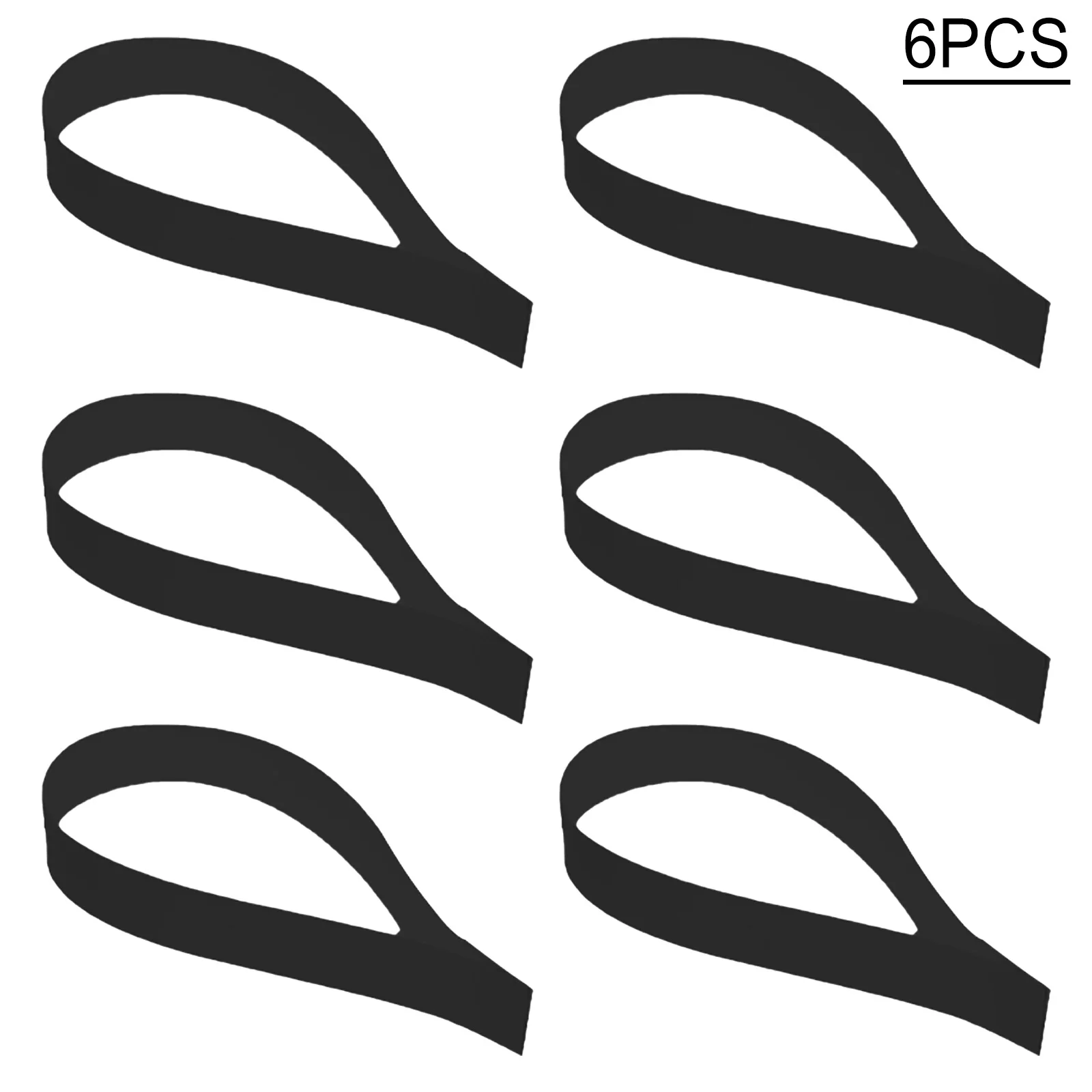 Flexible PET Snare Drum Wire Mounting Straps Set of 6 for Secure Wire Installation Suitable for Most Snare Drum Models