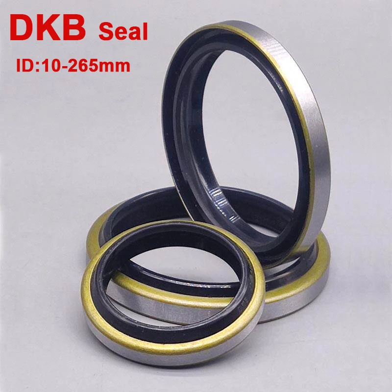 GA DKB 10/14/16/18/19/20/22/25-265mm ID NBR Rubber Iron Shell Skeleton Dust Seal U Groove Rotary Hydraulic Wiper Ring Oil Seal