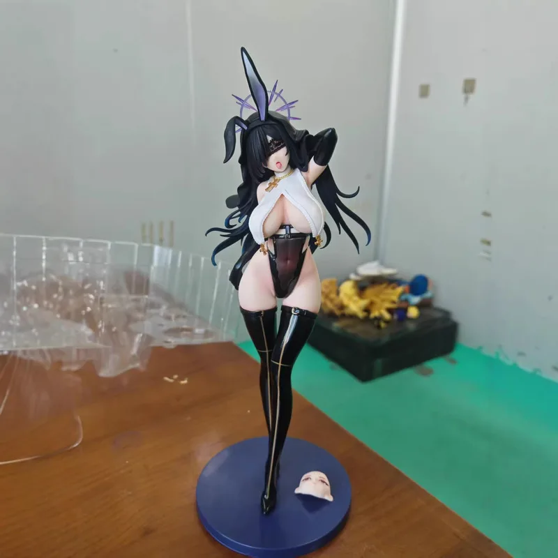 Bear Panda Anime Figure Black Nun Bunny Girl Bunny Nest Series Volume 14 Pvc Collectible Model Statue Gift For Adult Anime Fans view 5