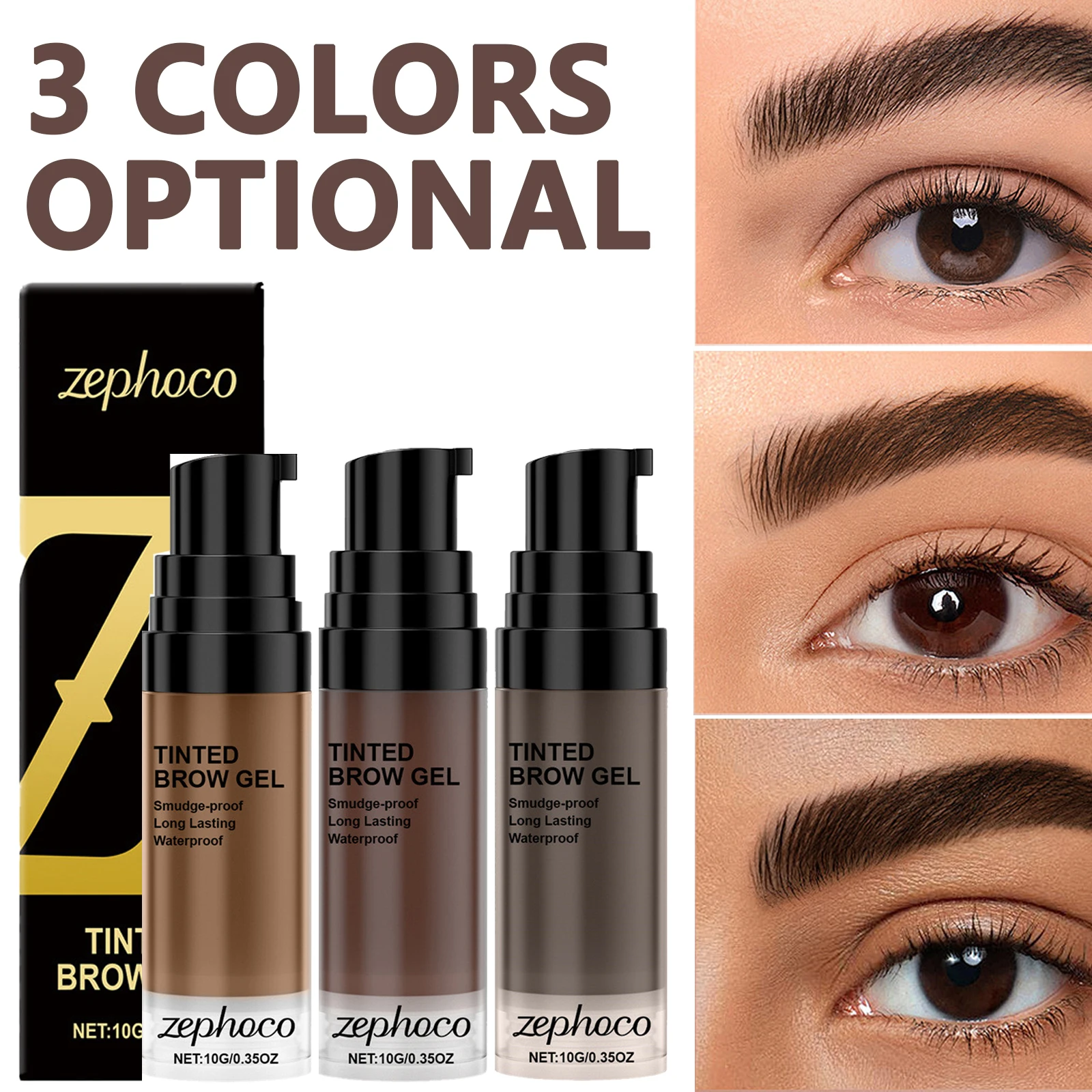 10g color-developing eyebrow tint quick-drying natural long-lasting color liquid eyebrow pencil to create three-dimensional eyeb