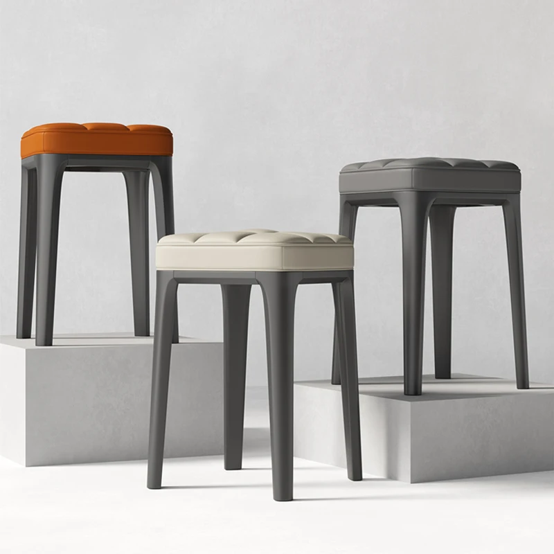 

Solid wood stool household strong durable comfortable sedentary chair stackable sofa stool square stool does not take up space s