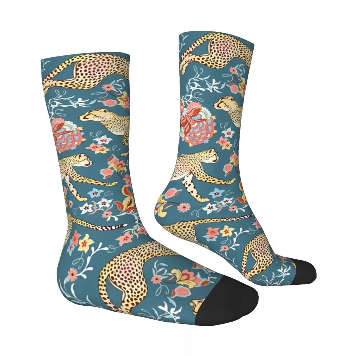 Cheetah Chintz Colorful And Eccentric Kawaii Socks Shopping Cartoon Pattern Socks