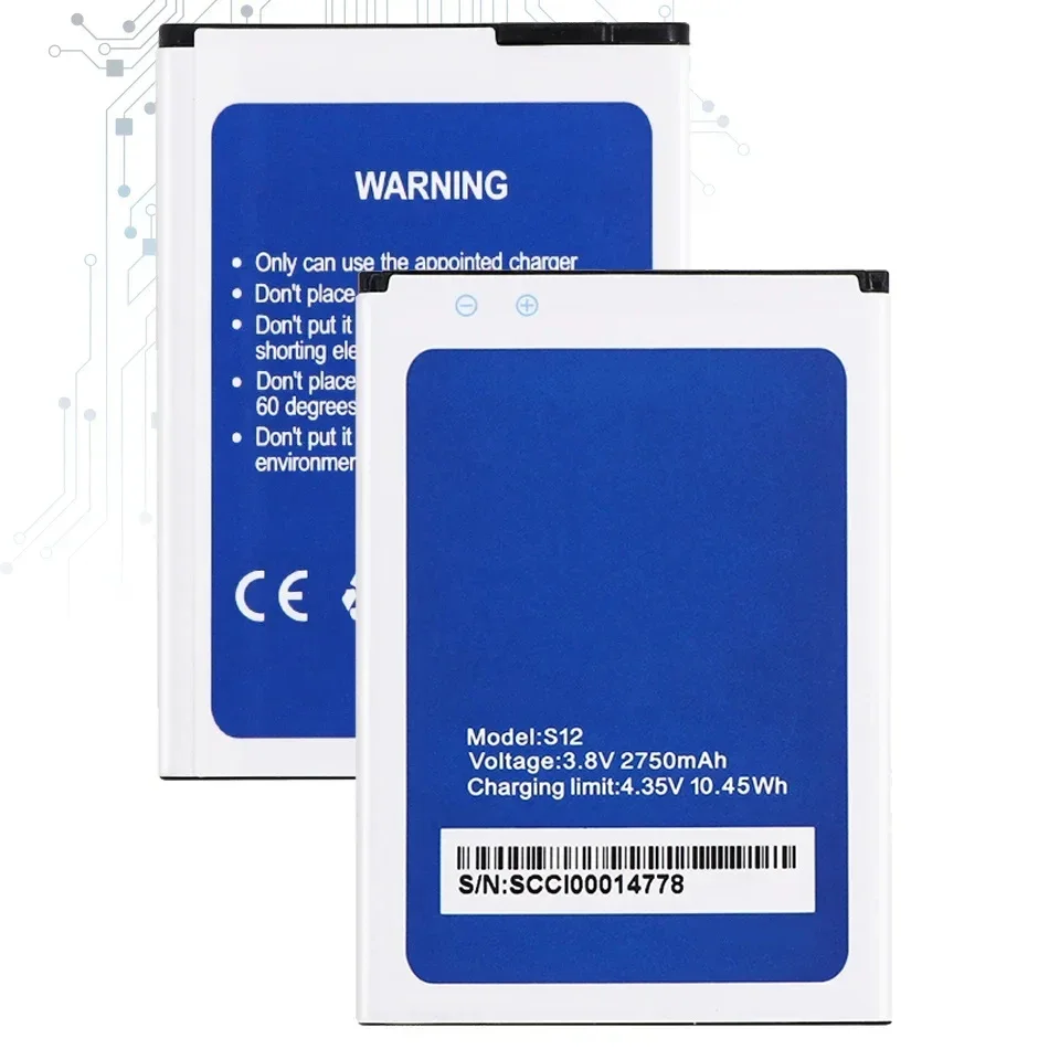 Battery 2750mAh for Homtom S12 Bateira Batteria + Tracking Number