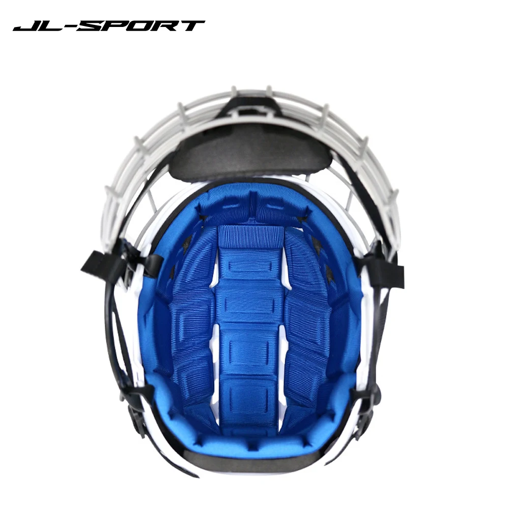 Ice Hockey Helmet Tactical Sports Rugby Adjustable Hockey Helmet Full Face Adult Safety Top Equipment Face Protective Equipment