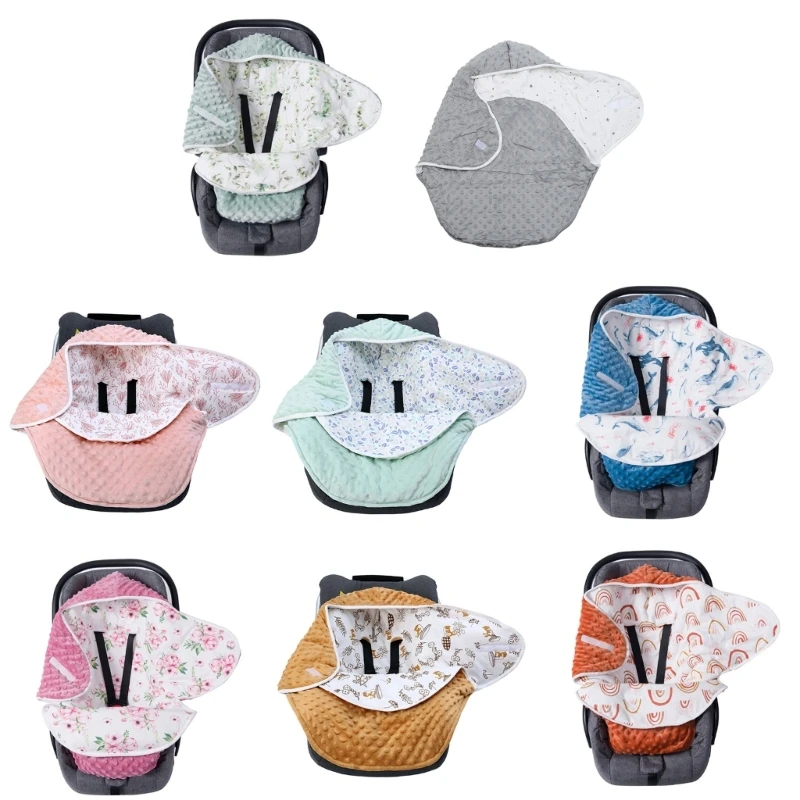 

Upgrades Newborns Swaddles Wrap for Carriers Baby Car Seats Blanket Cotton Wrap with Not Slip Bottom for Boy Girls