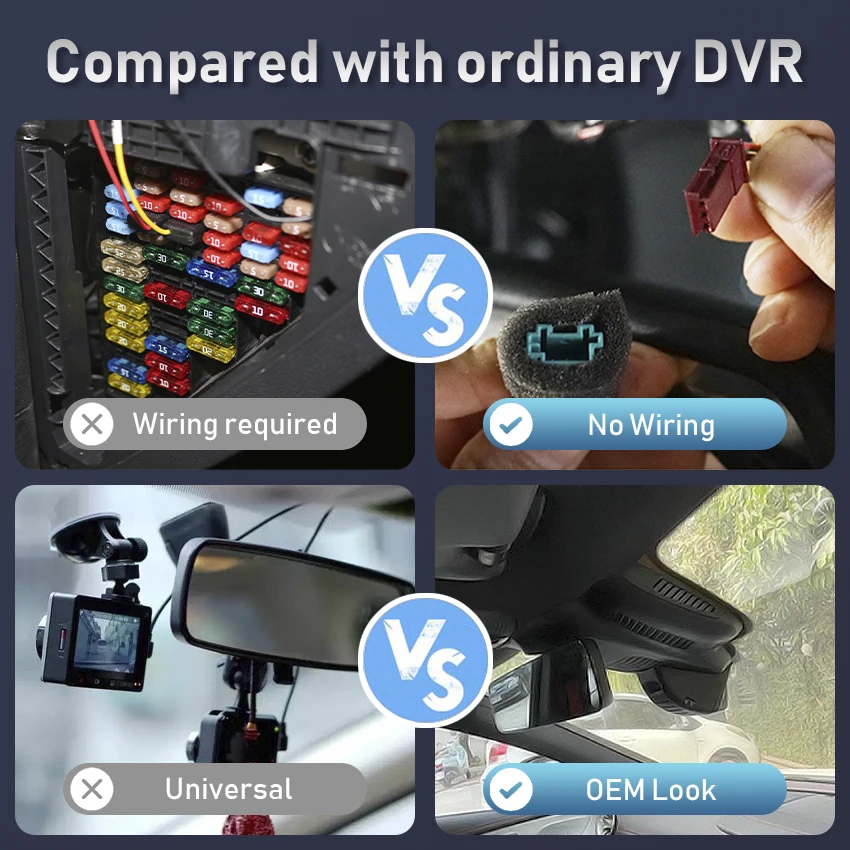 4K 2160P Plug And Play Wifi Car Dvr Dash Cam Driving Recorder for Mercedes Benz E Class w213 C Class w205 s205 AMG GT 50 53 63