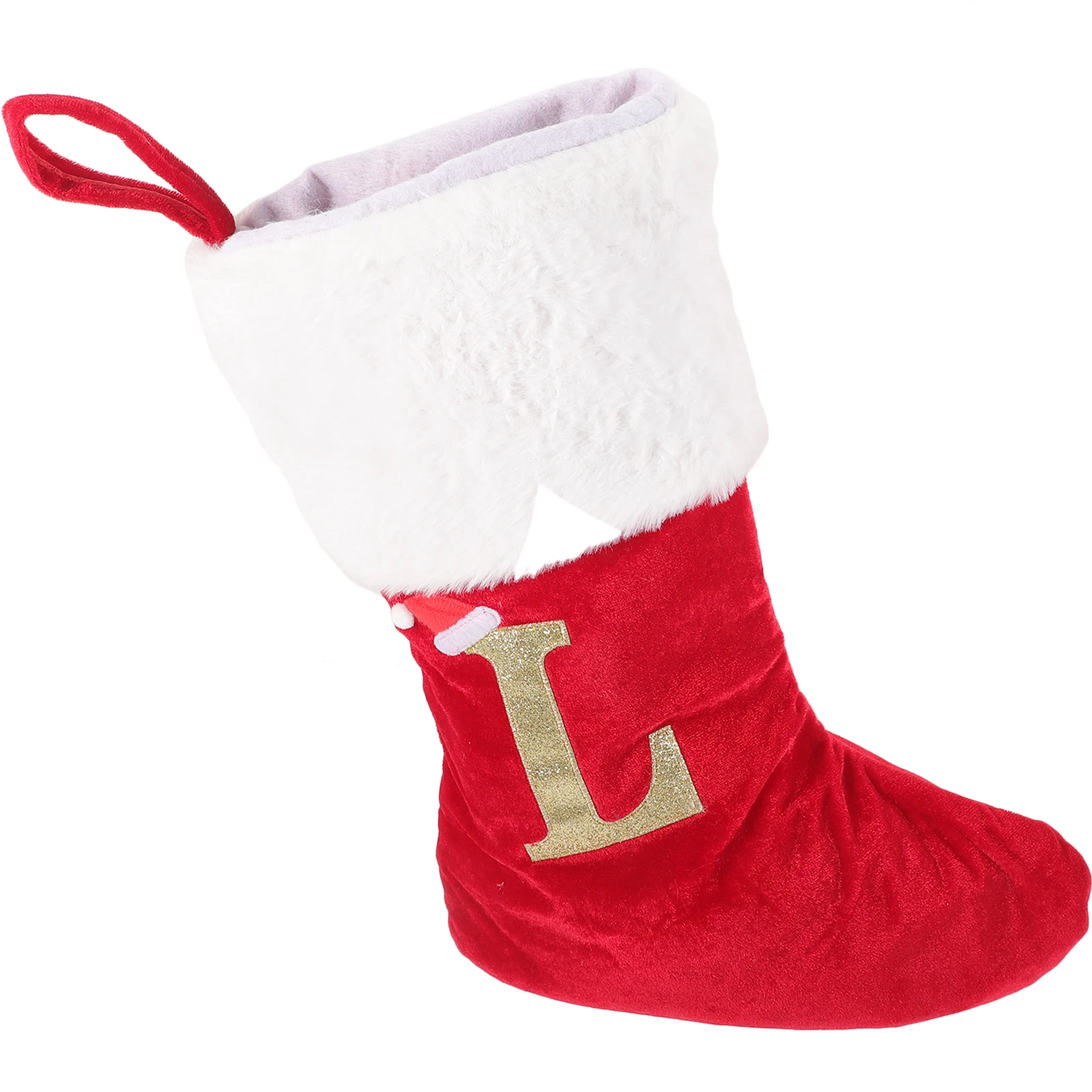 

Christmas Socks Letter for Stocking with Decor Mini Initial Fabric Ornaments Letters Man