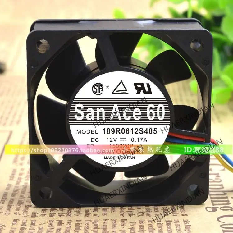 

New / Ace 60 109R0612S405 12V 0.17A 6CM 6025 Cooling Fan Assembly Kit