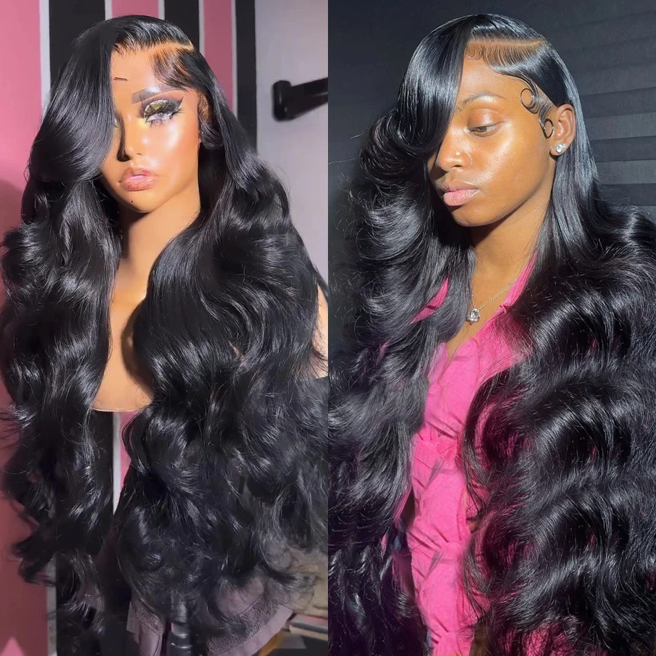 200% Density 13x4 Lace Front Wigs Human Hair Body Wave Lace Front Wigs Huamn Hair For Black Women Natural Color 30 Inch