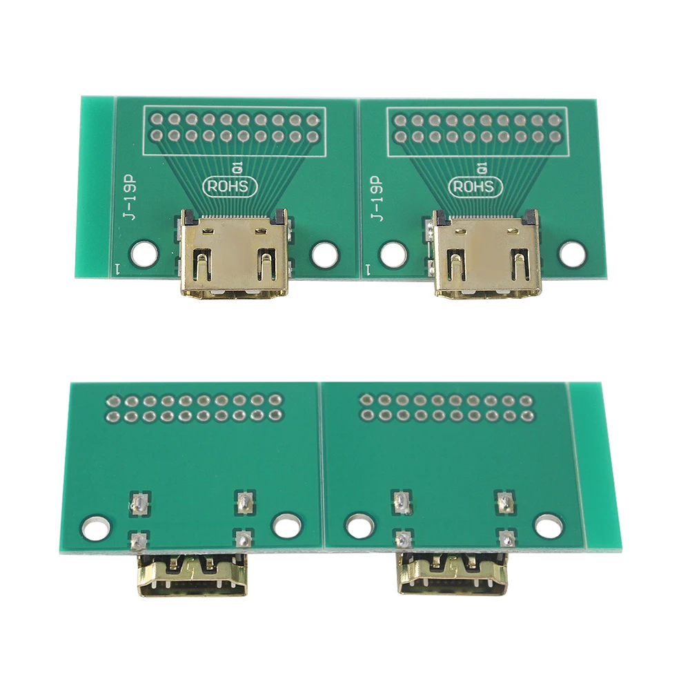 2PCS USB3.0/2.0/ DIP Adapter Female/Male Connector 2.54MM Connector B Type-C USB2.0/3.0 Female PCB Board USB Male Connector