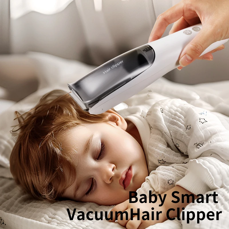 

Детская электрическая машинка для стрижки волос — набор для стрижки волос с функцией автоматического всасывания, перезаряжаемая литиевая батарея емкостью 500 мАч, зарядка через USB