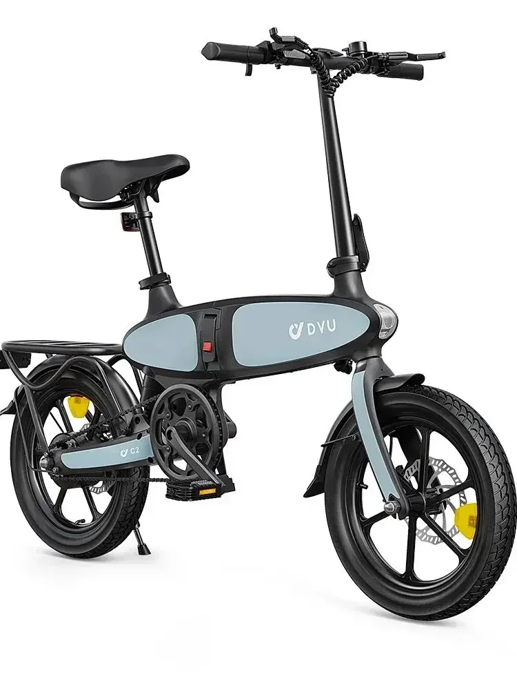 AliExpress NONE DYU C2 Folding Electric Bike 350W Motor City Ebike 36V7.5AH Battery Electric Bike 16 inch tire commuter electric bike