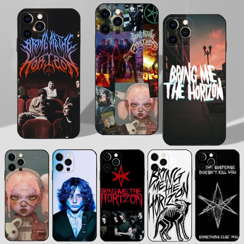

BMTH B-Bring Me The Horizon-s Phone Case For iPhone 16,15,14,13,12,11 Plus,Pro Max,XS,X,XR,SE,Mini,8,7 Soft Silicone Black Cover