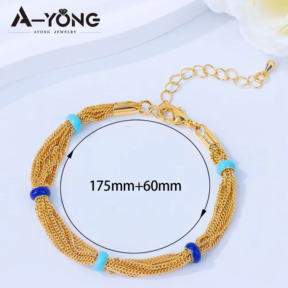 Nigerianisches Brautschmuck-Set, 21k vergoldet, arabisches Perlen-Collier, Armband, Ohrringe, Vintage-Schmuck für Frauen aus dem Nahen Osten – Detail 8