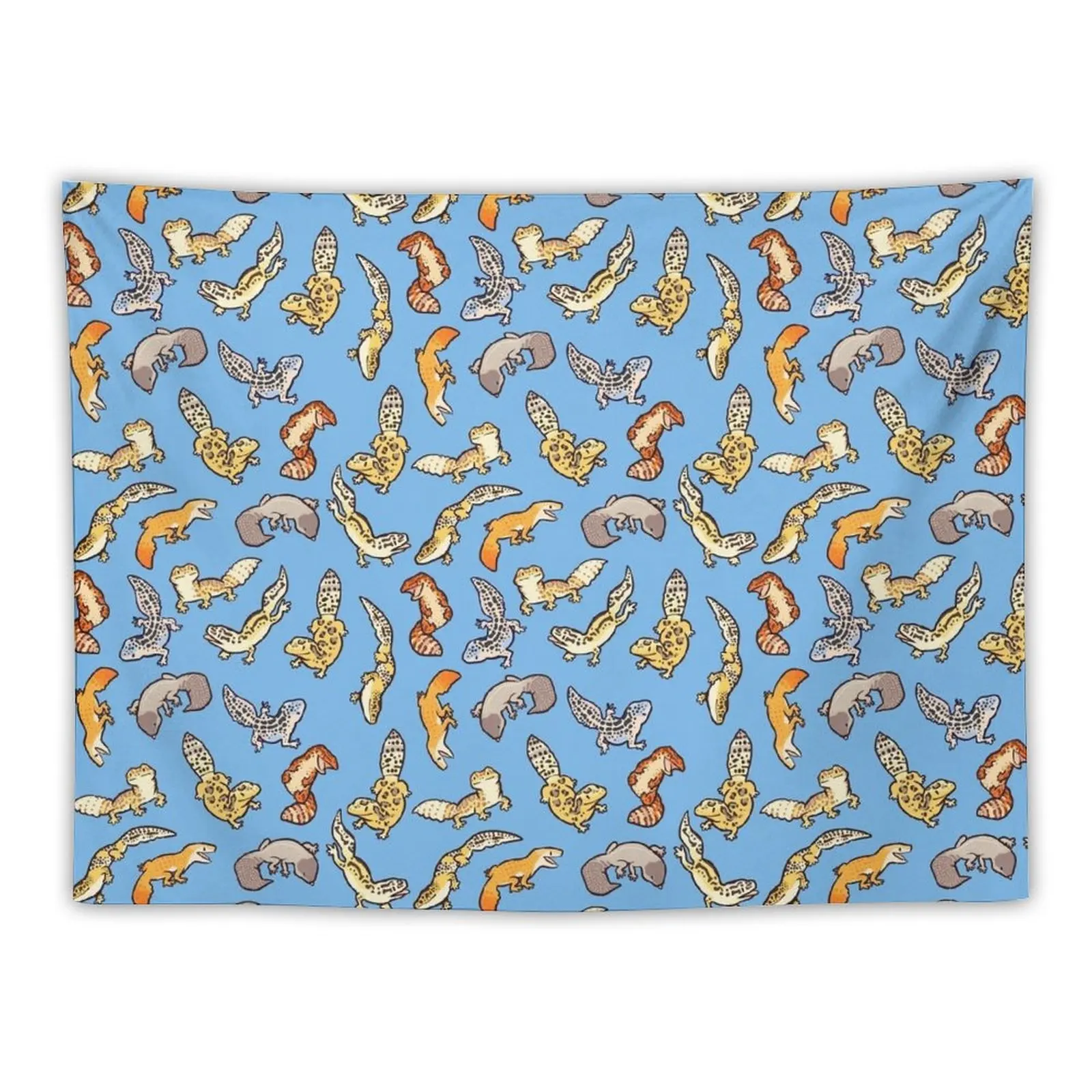 

chub geckos in blue Tapestry House Decorations Wall Tapestries Bedroom Organization And Decoration Home And Comfort Decor