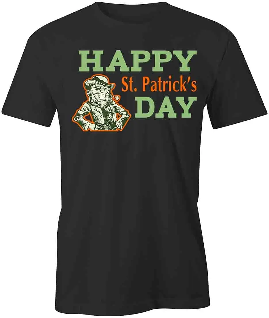 Happy St. Patrick's Day T-Shirt | Black, Printed Tees, Graphic Tshirts