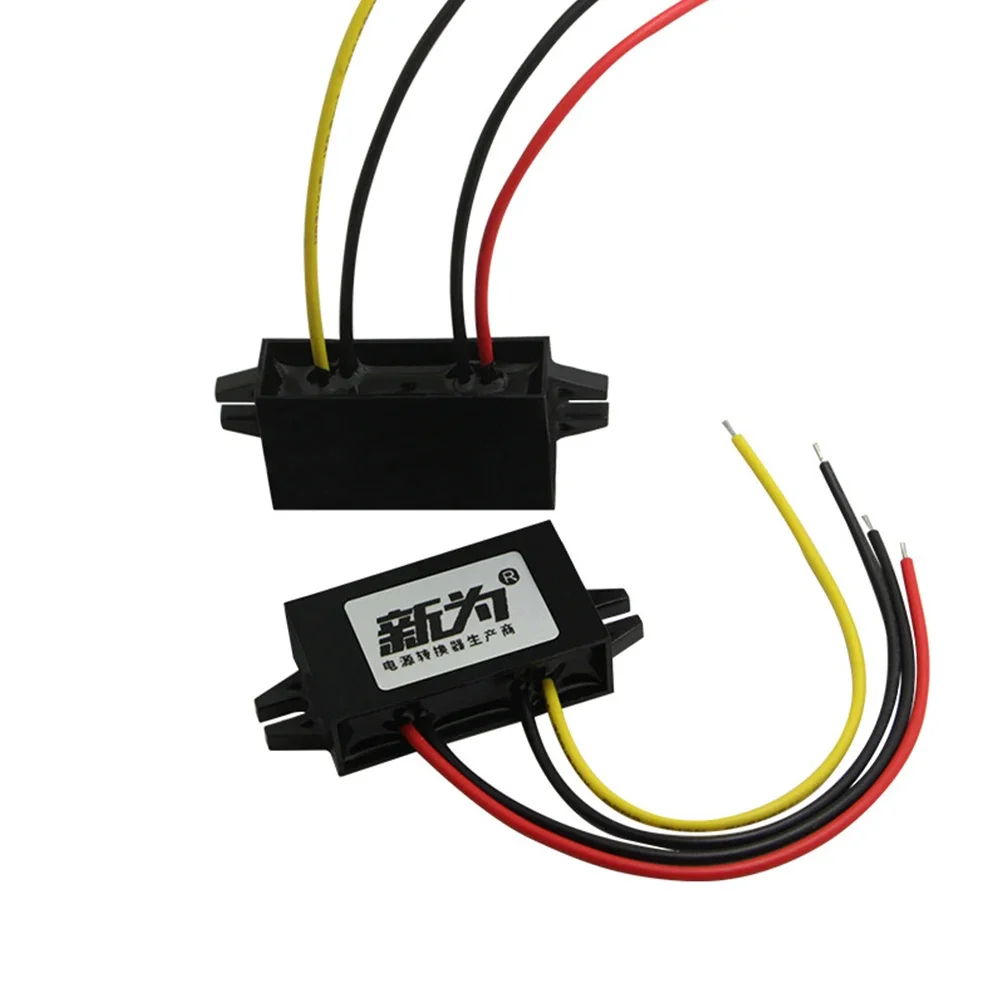 Convertisseur de puissance Buck DC12V à 6V DC 2A 12W, protection Multiple, adaptateur de changeur de tension abaisseur, régulateur étanche pour l'audio