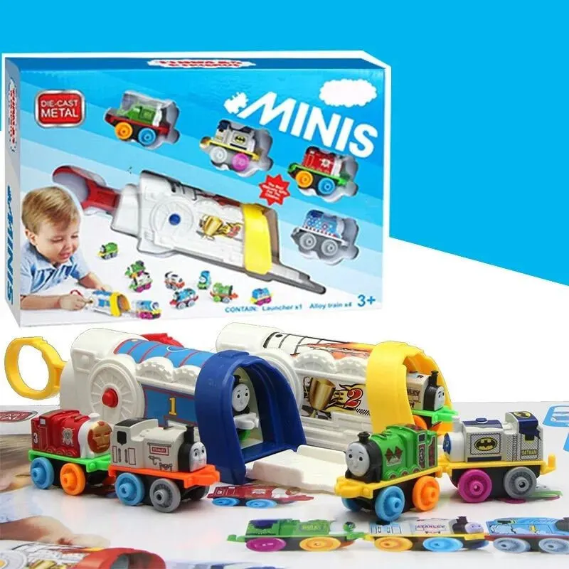 Thomas and Friends Mini Thomas Launcher Mini Train Children's Gift Battle Belt Track Kids Toys Boys Birthday Gift