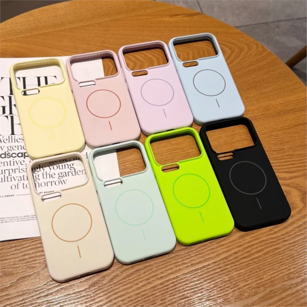 السائل سيليكون الحلوى متجمد ل Magsafe حالة ل Xiaomi 17 برو ماكس 15 15S 14 13 برو MI 17ProMax الأصلي غطاء الهاتف المغناطيسي