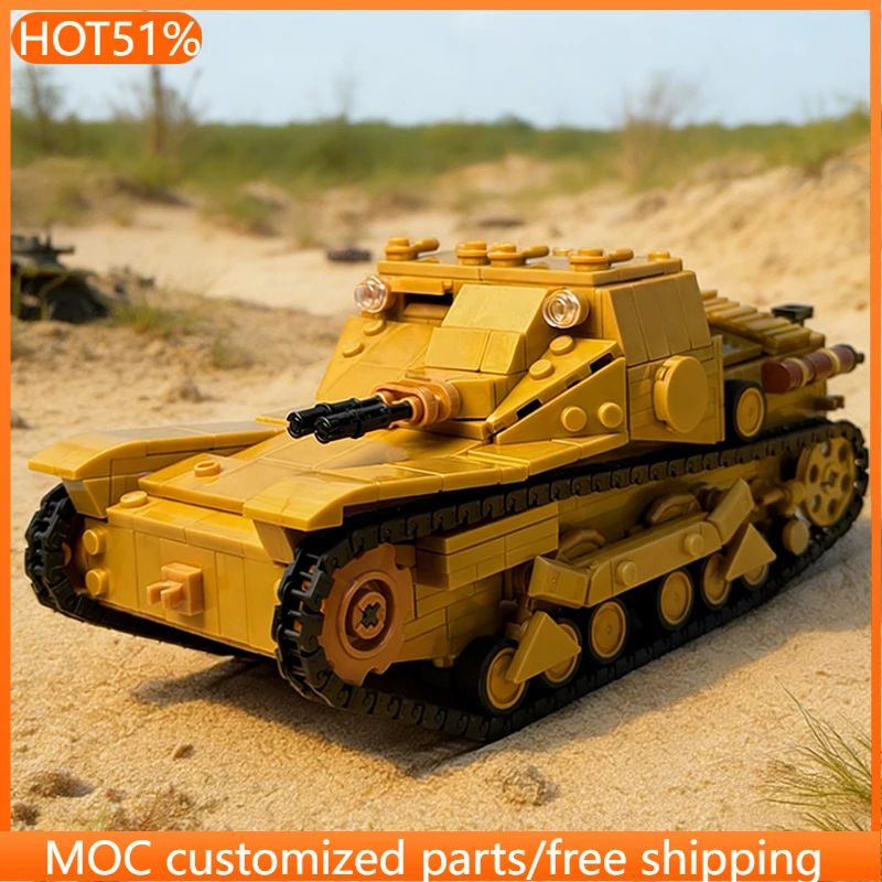 941 PCS Military Tank Model CVMOC-33 ette 1/16 Scale MOC Customize Modular Building Block Technology DIY Boys Assembly Toy Gift