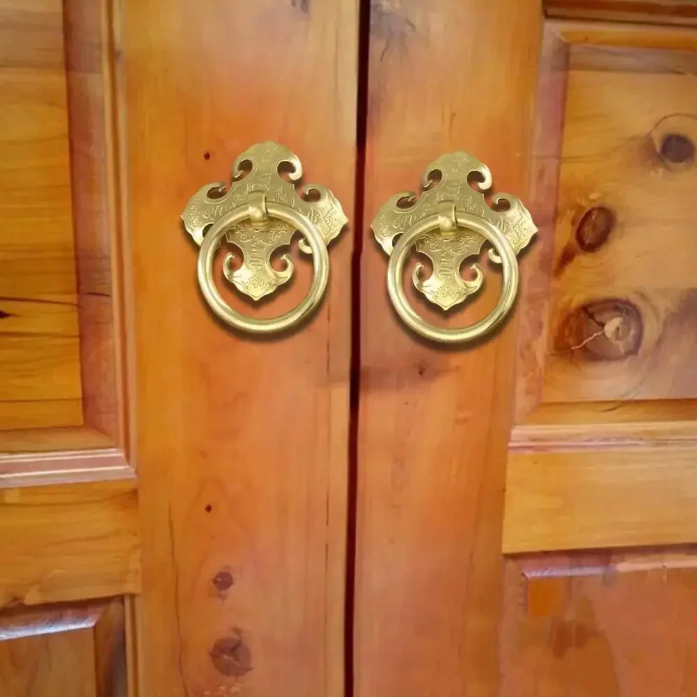 

Elegant Solid Brass Door Pull Handle with Authentic Antique Finish for Both Modern and Traditional Decor Styles