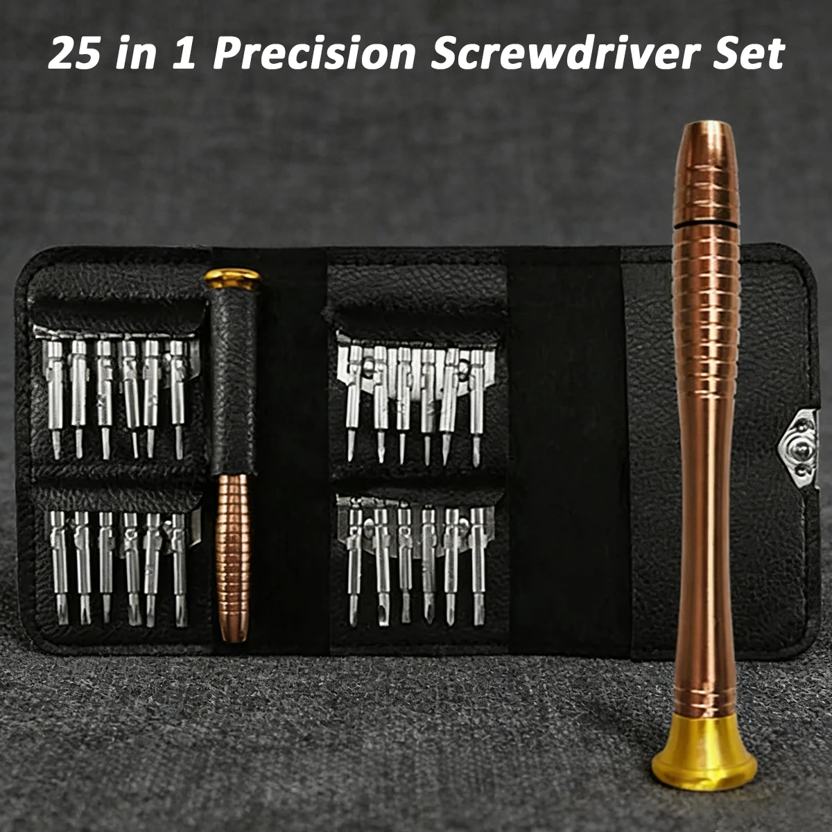 Mini Precision Screwdriver Set 25 in 1 Electronic Torx Screwdriver Opening Repair Tools Kit for iPhone Camera Watch Tablet PC