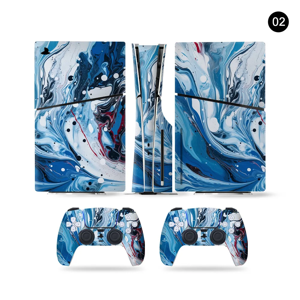 

Game Skin for PS5 Slim Sticker for Console Playsation 5 Slim Version Full Body Cover Protective Film for Playstation 5