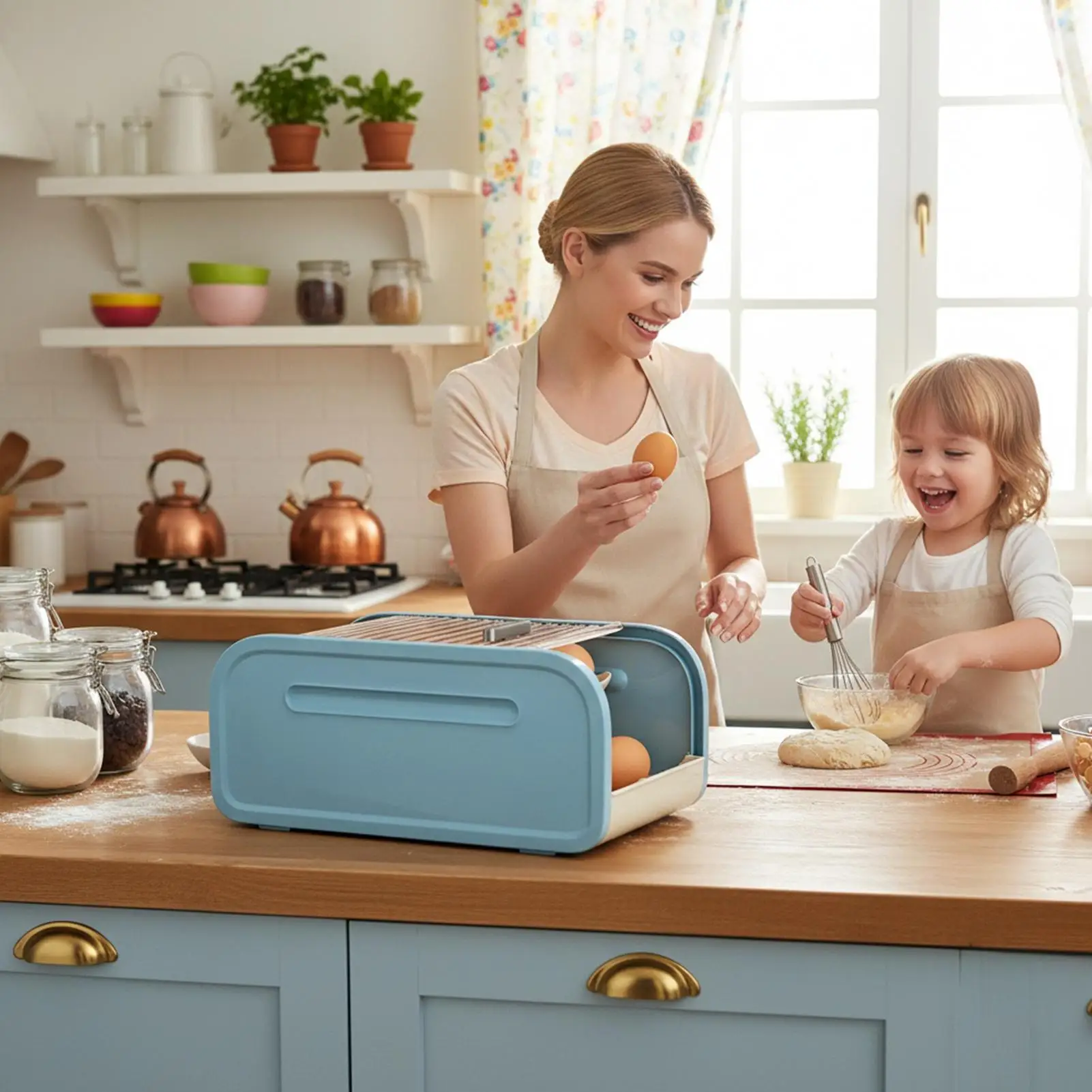 

Egg Holder For Fridge Automatic Rolling Storage Dispenser Large Capacity Egg Container Lid For Freezer Home Kitchen Pantry