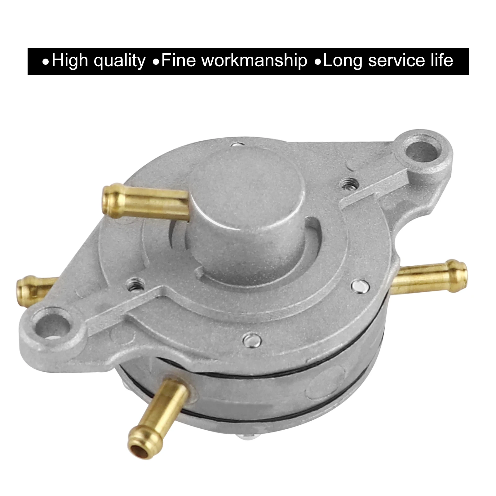 Gas Fuel Pump Dual-Carb Systems Outlaw Kart 35L/Hr Flow Rate Snowmobile Double Outlet Round Bracket for Mikuni DF52-176 42-5310