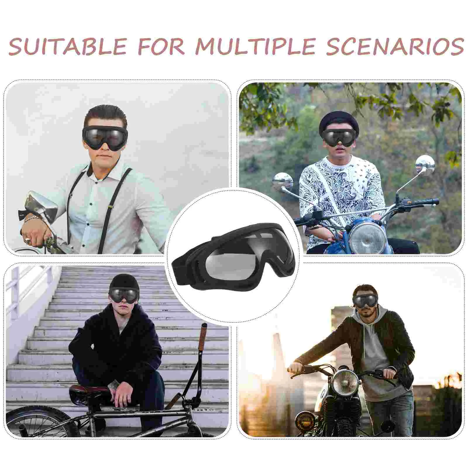 Ski Windproof Glasses Riding Goggle Racing Car Motorcycle Accessories for Men Tpu Bike