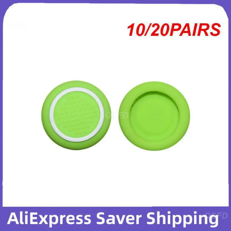 10/20PAIRS Rocker Close Fit Silica Gel Gamepad Feel Very Good White Silicone Not Easy To Drop Green Protective Sleeve