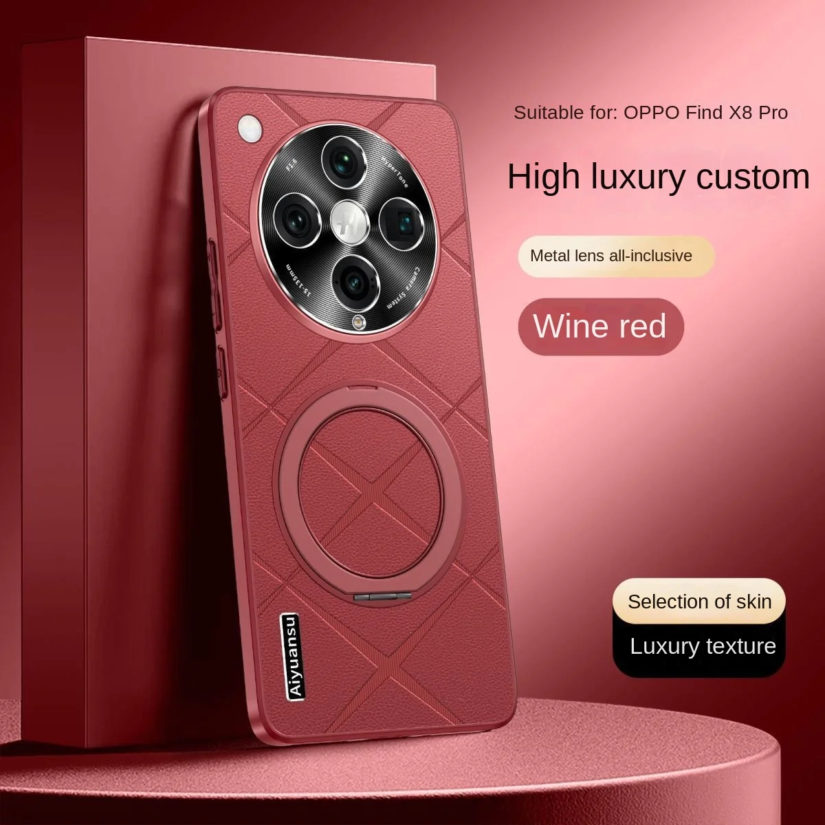 Para oppo encontrar x8 ultra caso duro couro do plutônio com anel areia capa protetora traseira caso para encontrar x8 pro x8s + x8ultra escudo do telefone